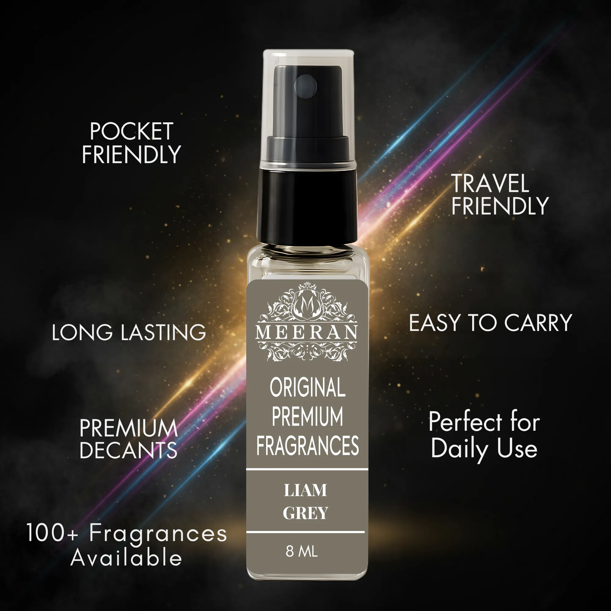  Lattafa Liam Grey (8ML) Man Pure Parfum | Decented From Original Bottle